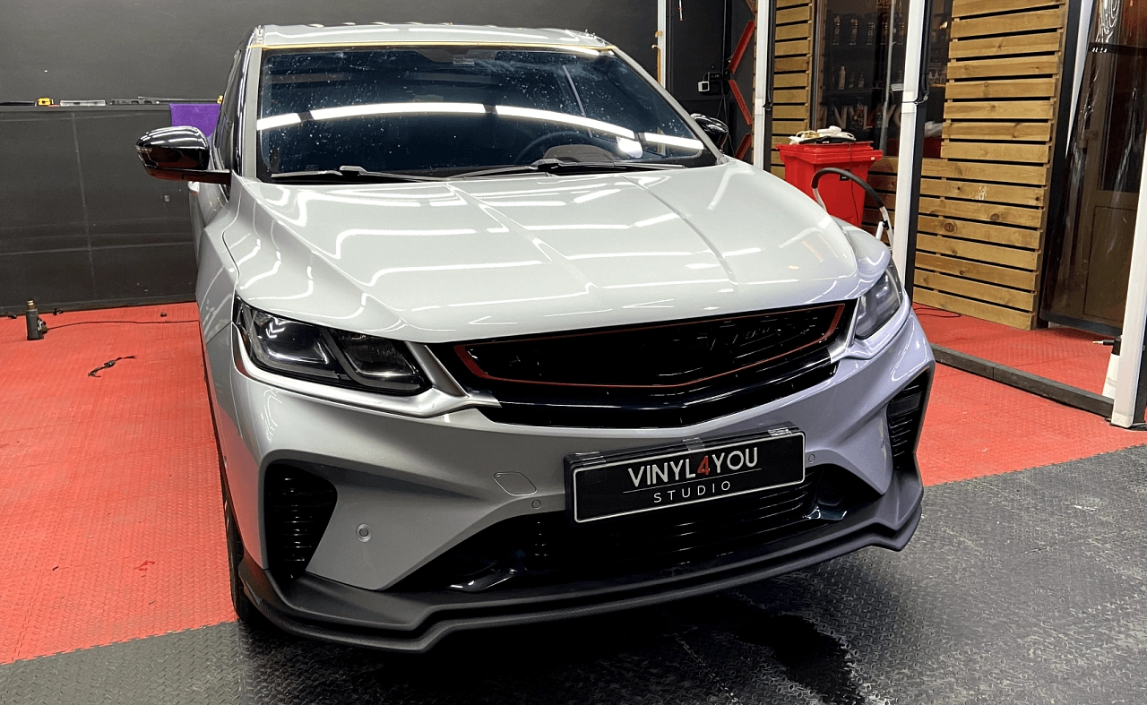 Защитная оклейка фар Geely Coolray